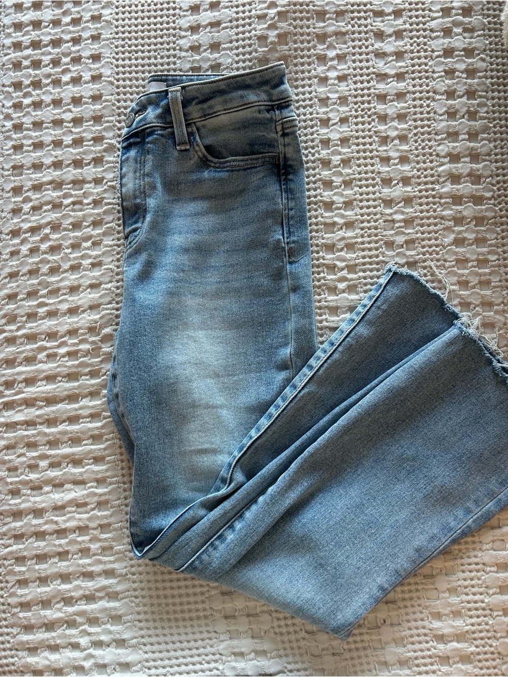 VERVET BY FLYING MONKEY Light Blue Straight Leg Jeans